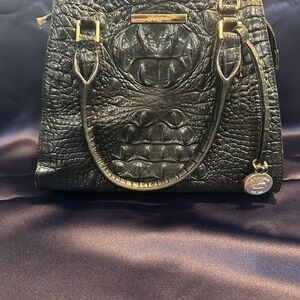 Brahmin Black Satchel Bag with Timeless Elegance